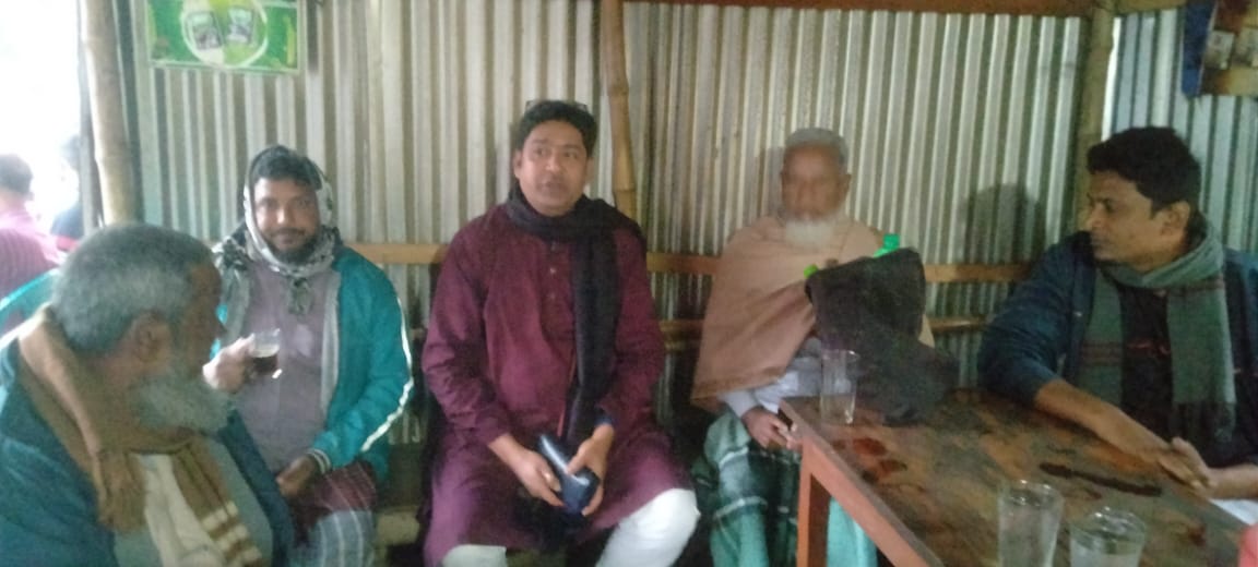 নাচোলে এনসিপির মনোনয়ন প্রত্যাশী রুবেলের গণসংযোগ