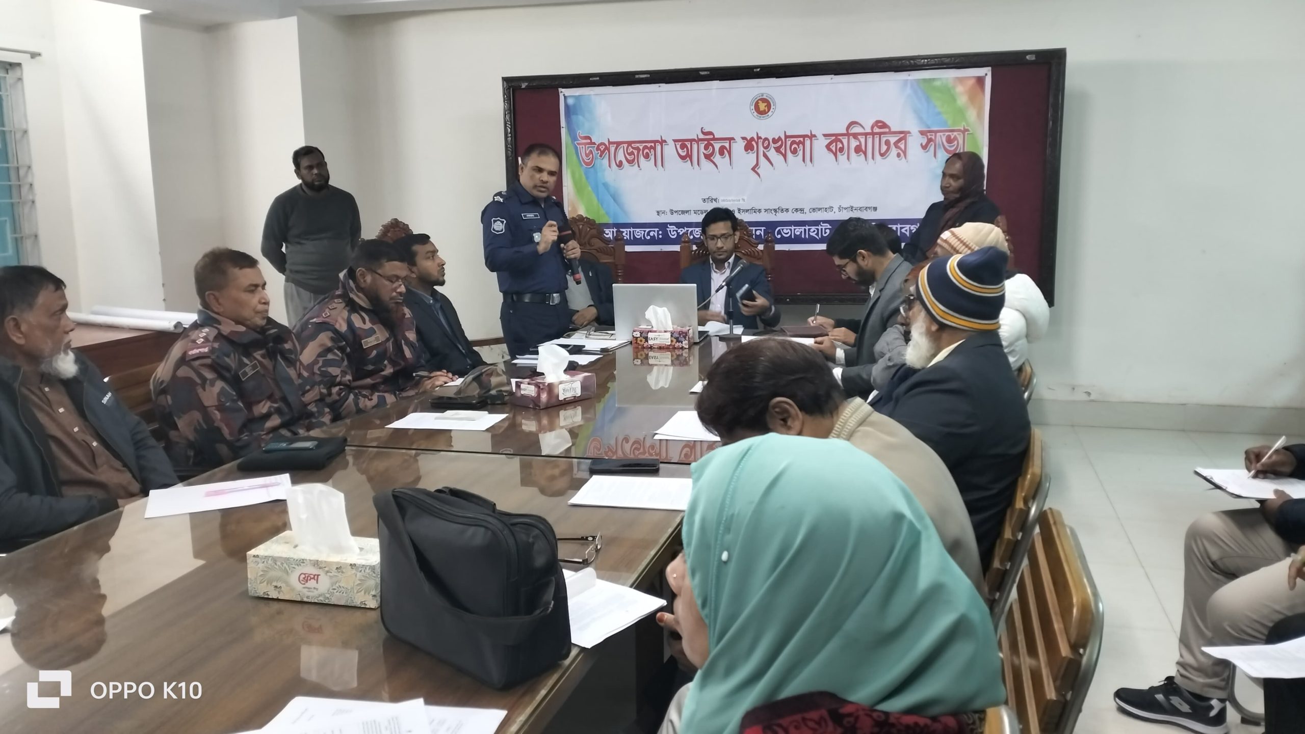 ভোলাহাটে উপজেলা আইন-শৃঙ্খলা কমিটির মাসিক ও অন্যান্য সভা অনুষ্ঠিত