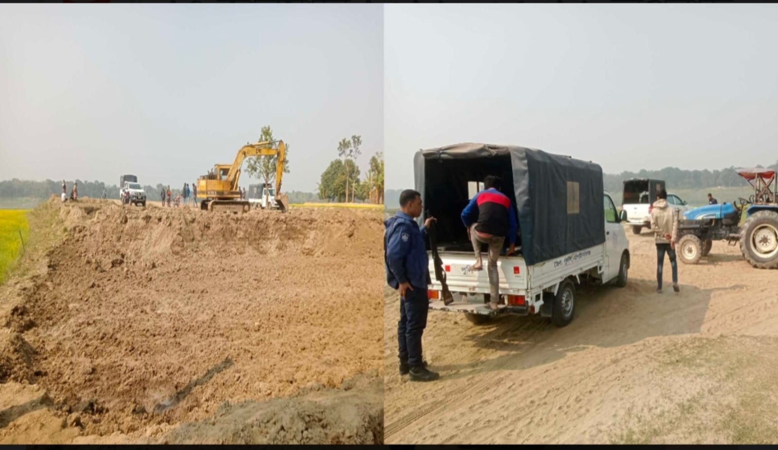 চাঁপাইনবাবগঞ্জে কৃষি জমি কাটার দায়ে লাখ টাকা জরিমানা