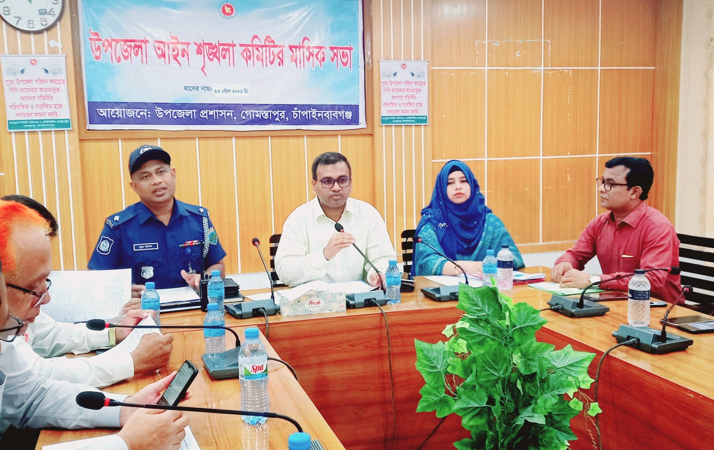 গোমস্তাপুরে আইন শৃঙ্খলা কমিটির মাসিক সভা অনুষ্ঠিত