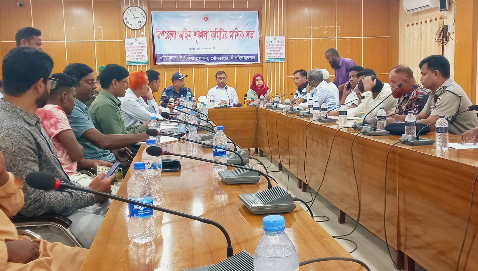 গোমস্তাপুরে আইন-শৃঙ্খলা কমিটির মাসিক সভা অনুষ্ঠিত 